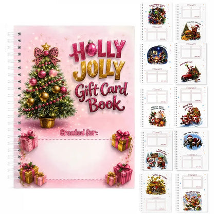🔥🎁49% OFF!!!-Ready for Christmas!🎅Christmas Gift Card Booklet -👍DIY Spiral-Bound Christmas Gift Card Holder Book