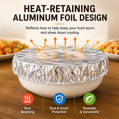 🧑‍🍳50K+ SOLD!✨ 💝Aluminum Foil Heat-retaining Cover (50pcs)