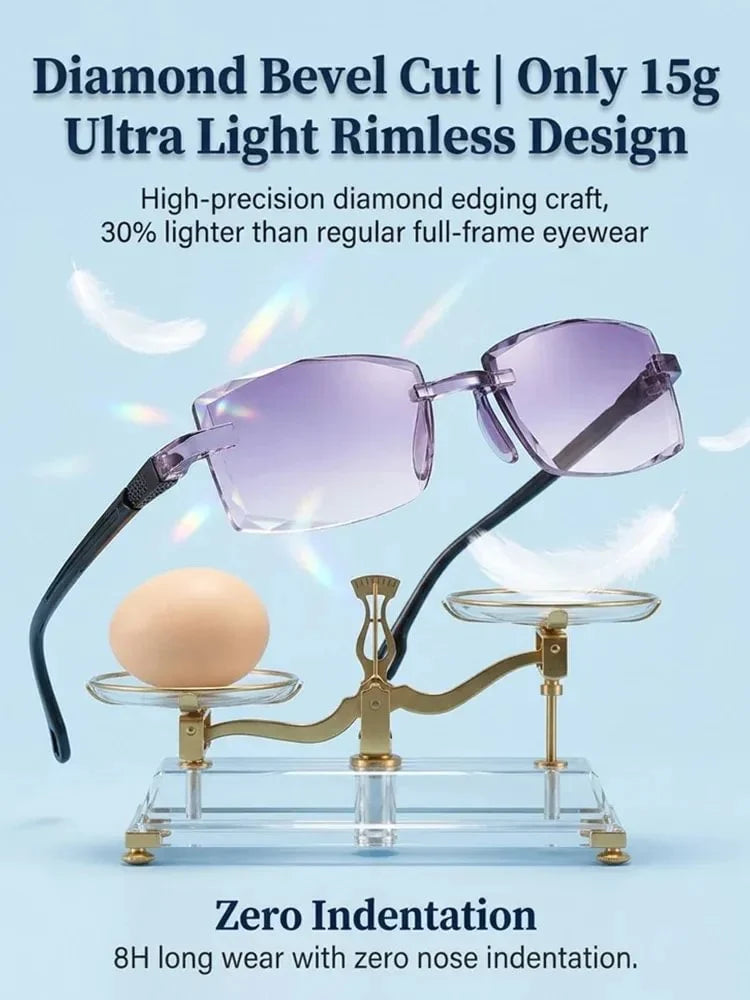 🔥Last Day 50% OFF -[Regain Your Youthful Vision] Smart Zoom Diamond-Cut Reading Glasses