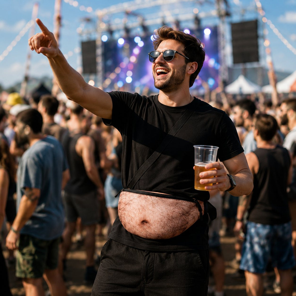 🔥Last Day 50% OFF - 3D Prank Dad Bod Waist Bag