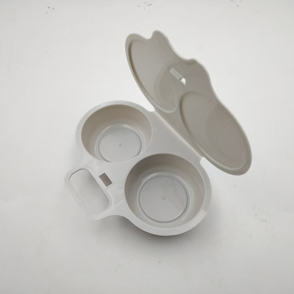 🥚✨ BUY 2 GET 1 FREE! Dual-Cavity Microwave Egg Poacher | Quick & Healthy Breakfast in Minutes 🍳