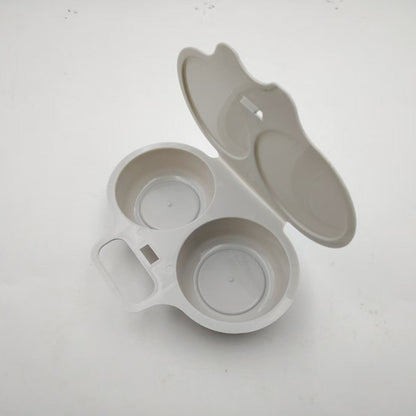 🥚✨ BUY 2 GET 1 FREE! Dual-Cavity Microwave Egg Poacher | Quick & Healthy Breakfast in Minutes 🍳