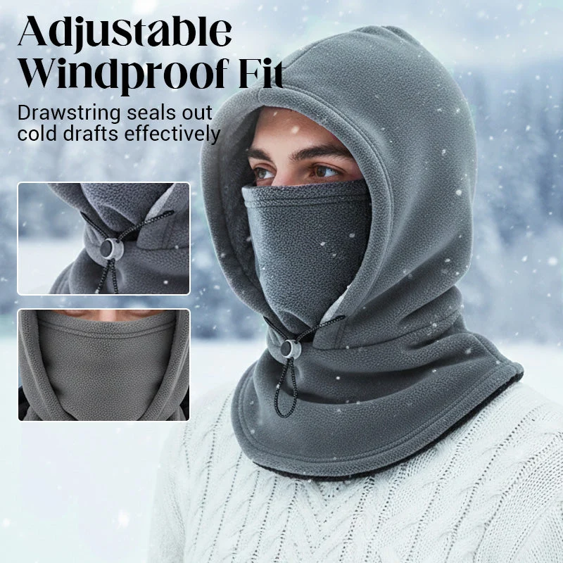 Adjustable drawstring and face panel detail