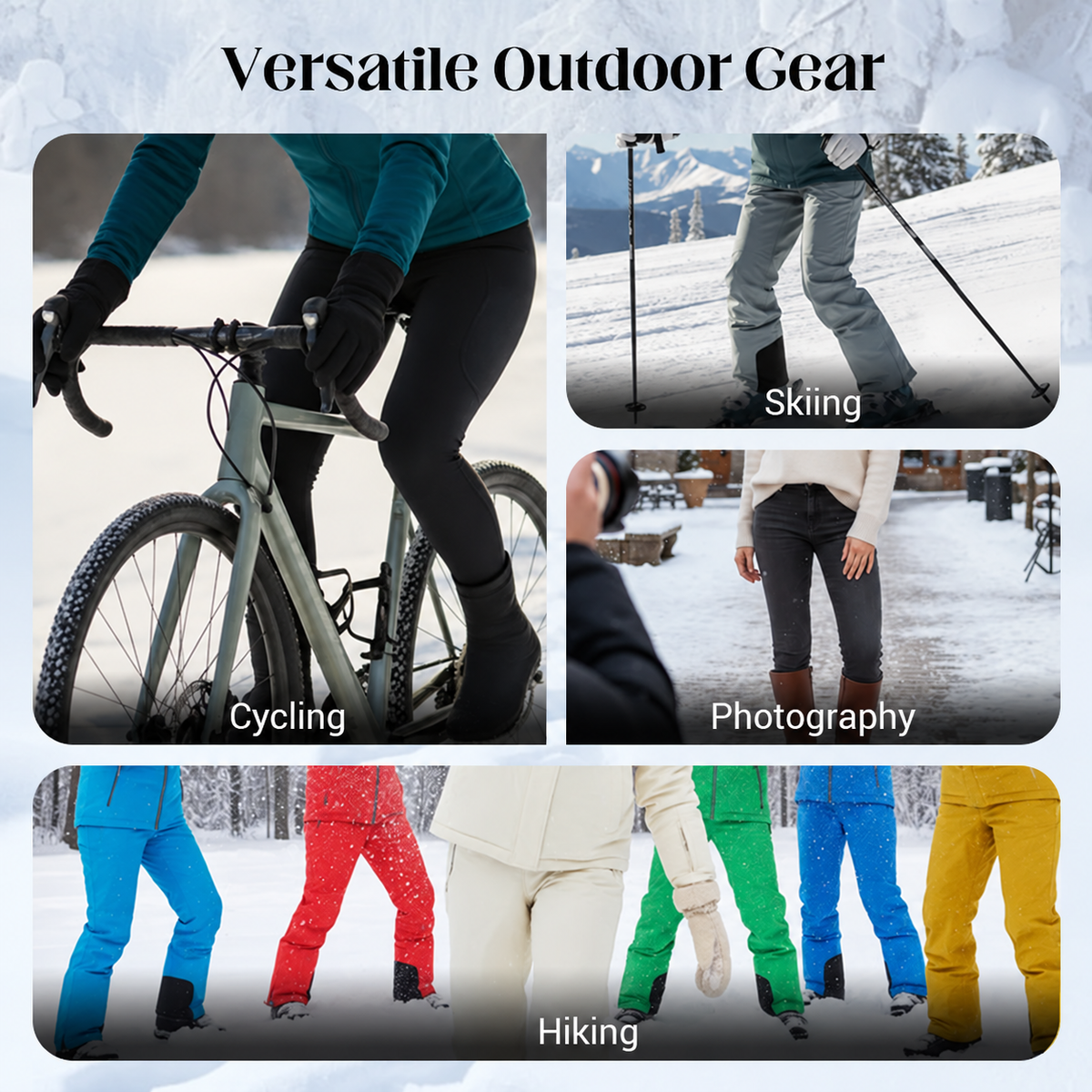 Windproof Fleece Balaclava Ski Mask with Drawstring