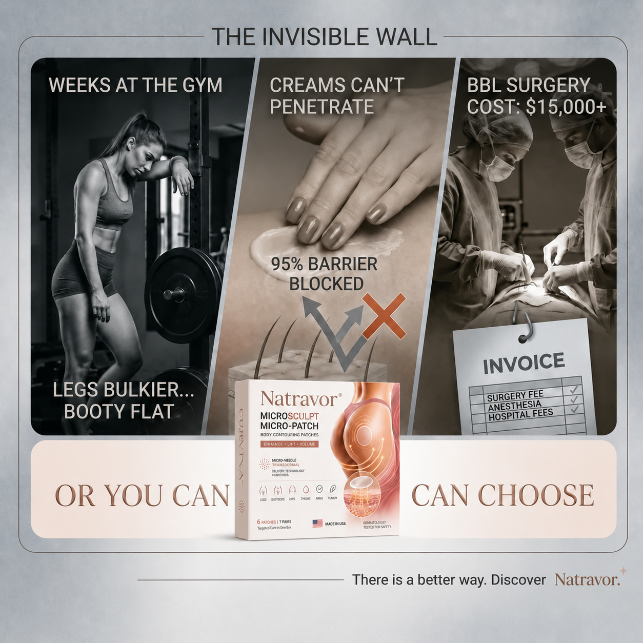 Natravor™ CurveSculpt Micro-Patch ✦ Sculpt • Firm • Smooth Lower Body Curves ✦ Micro-Needle Infusion System