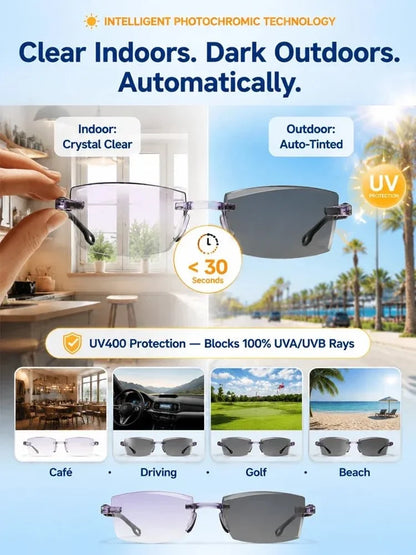 🔥Last Day 50% OFF -[Regain Your Youthful Vision] Smart Zoom Diamond-Cut Reading Glasses