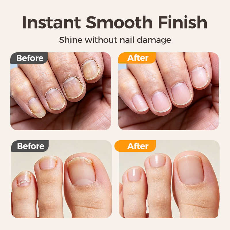Instant smooth nail finish
