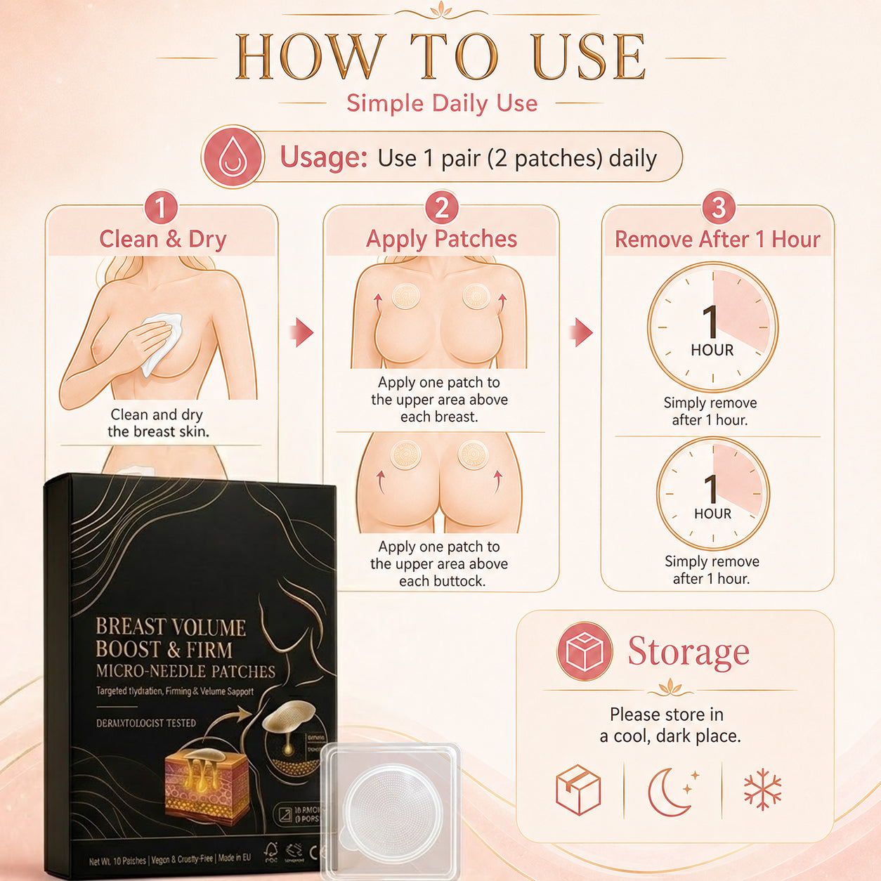 💥Natravor® Targeted Breast Enhancement Advanced Nano Microneedle Patch