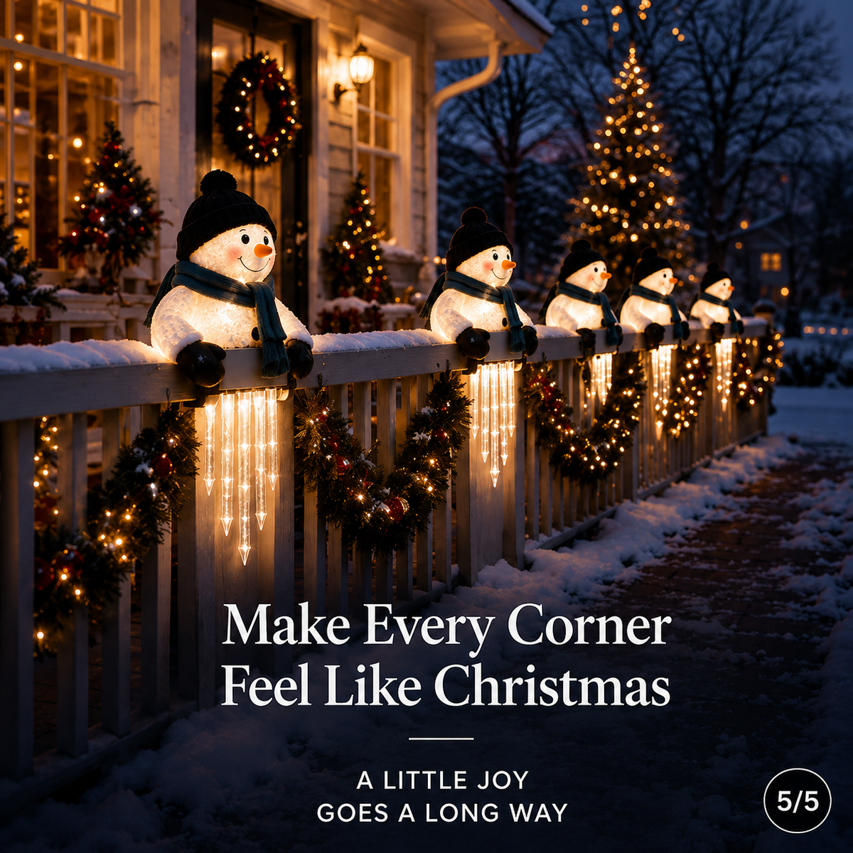 🔥Last Day 50% OFF -☃️WinterGlow Snowman Icicle Light Decor