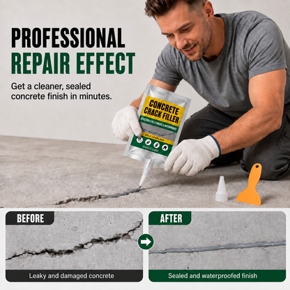 🔥Last Day 50% OFF - 🏠 Waterproof Concrete Crack Filler for Indoor & Outdoor Use