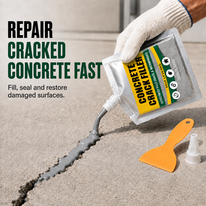 🔥Last Day 50% OFF - 🏠 Waterproof Concrete Crack Filler for Indoor & Outdoor Use