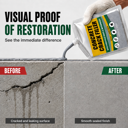 🔥Last Day 50% OFF - 🏠 Waterproof Concrete Crack Filler for Indoor & Outdoor Use