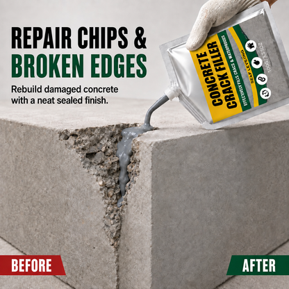 🔥Last Day 50% OFF - 🏠 Waterproof Concrete Crack Filler for Indoor & Outdoor Use