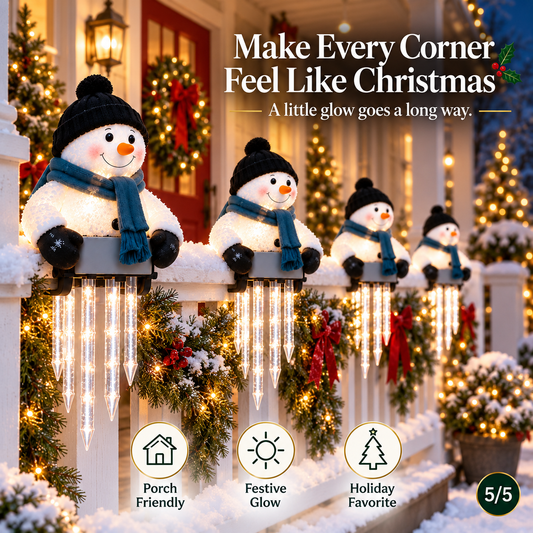 🔥Last Day 50% OFF -☃️WinterGlow Snowman Icicle Light Decor