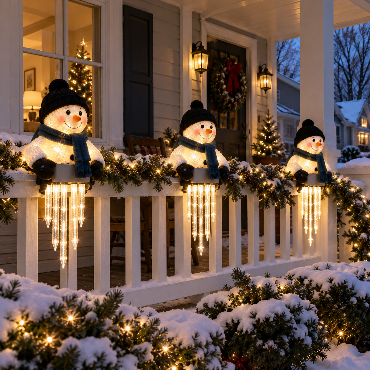 🔥Last Day 50% OFF -☃️WinterGlow Snowman Icicle Light Decor