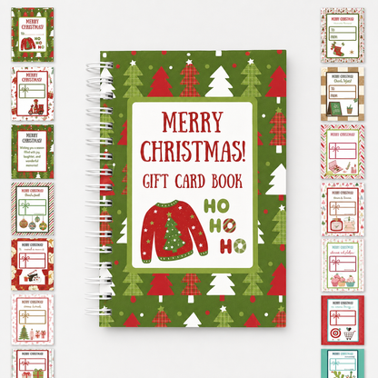 🔥🎁49% OFF!!!-Ready for Christmas!🎅Christmas Gift Card Booklet -👍DIY Spiral-Bound Christmas Gift Card Holder Book