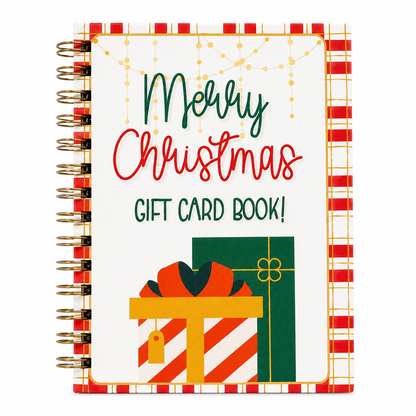 🔥🎁49% OFF!!!-Ready for Christmas!🎅Christmas Gift Card Booklet -👍DIY Spiral-Bound Christmas Gift Card Holder Book