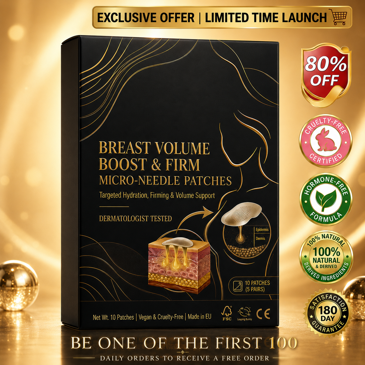 💥Natravor® Targeted Breast Enhancement Advanced Nano Microneedle Patch
