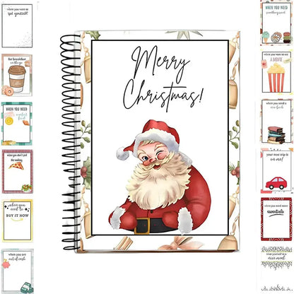🔥🎁49% OFF!!!-Ready for Christmas!🎅Christmas Gift Card Booklet -👍DIY Spiral-Bound Christmas Gift Card Holder Book