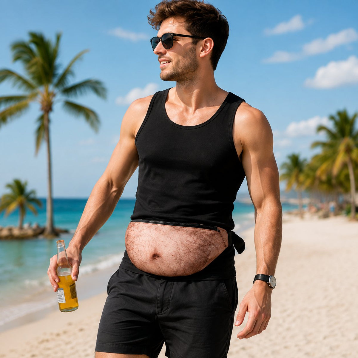 🔥Last Day 50% OFF - 3D Prank Dad Bod Waist Bag