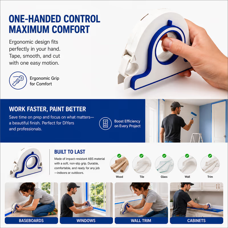 🔥 Last Day 50% OFF –High-efficiency Painter Masking Tape Applicator