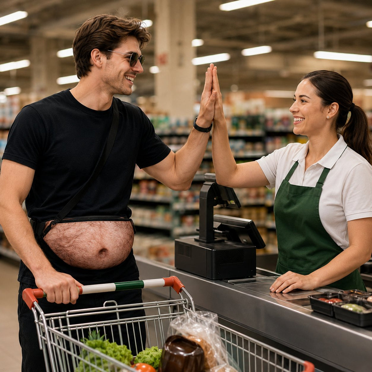 🔥Last Day 50% OFF - 3D Prank Dad Bod Waist Bag