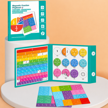 ⏰Last day 49% OFF🔥🔥Montessori Magnetic Book Fraction Puzzle For Children