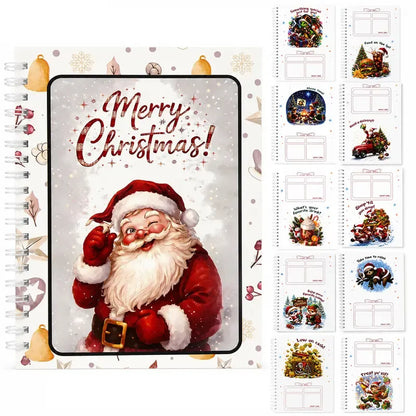 🔥🎁49% OFF!!!-Ready for Christmas!🎅Christmas Gift Card Booklet -👍DIY Spiral-Bound Christmas Gift Card Holder Book