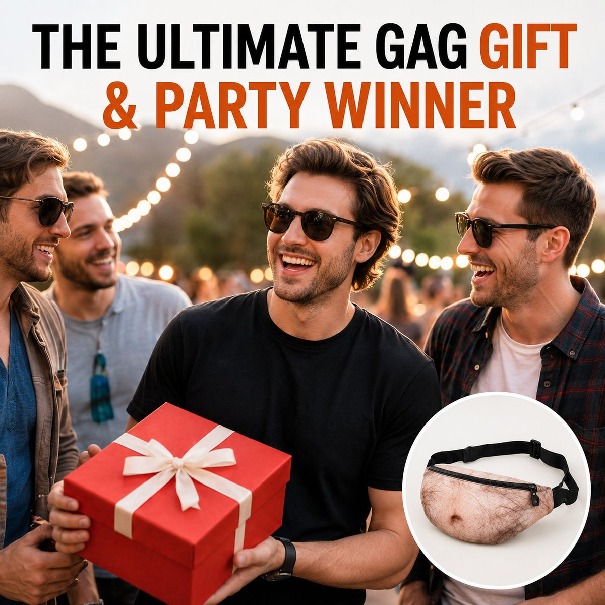 🔥Last Day 50% OFF - 3D Prank Dad Bod Waist Bag