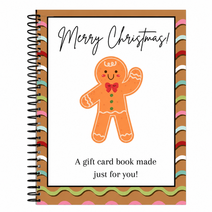 🔥🎁49% OFF!!!-Ready for Christmas!🎅Christmas Gift Card Booklet -👍DIY Spiral-Bound Christmas Gift Card Holder Book
