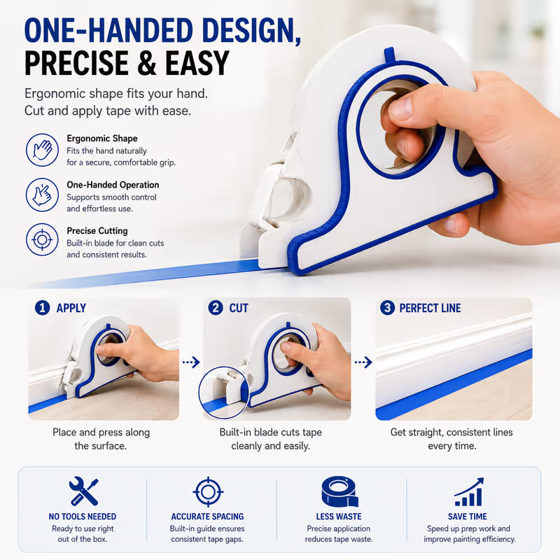 🔥 Last Day 50% OFF –High-efficiency Painter Masking Tape Applicator