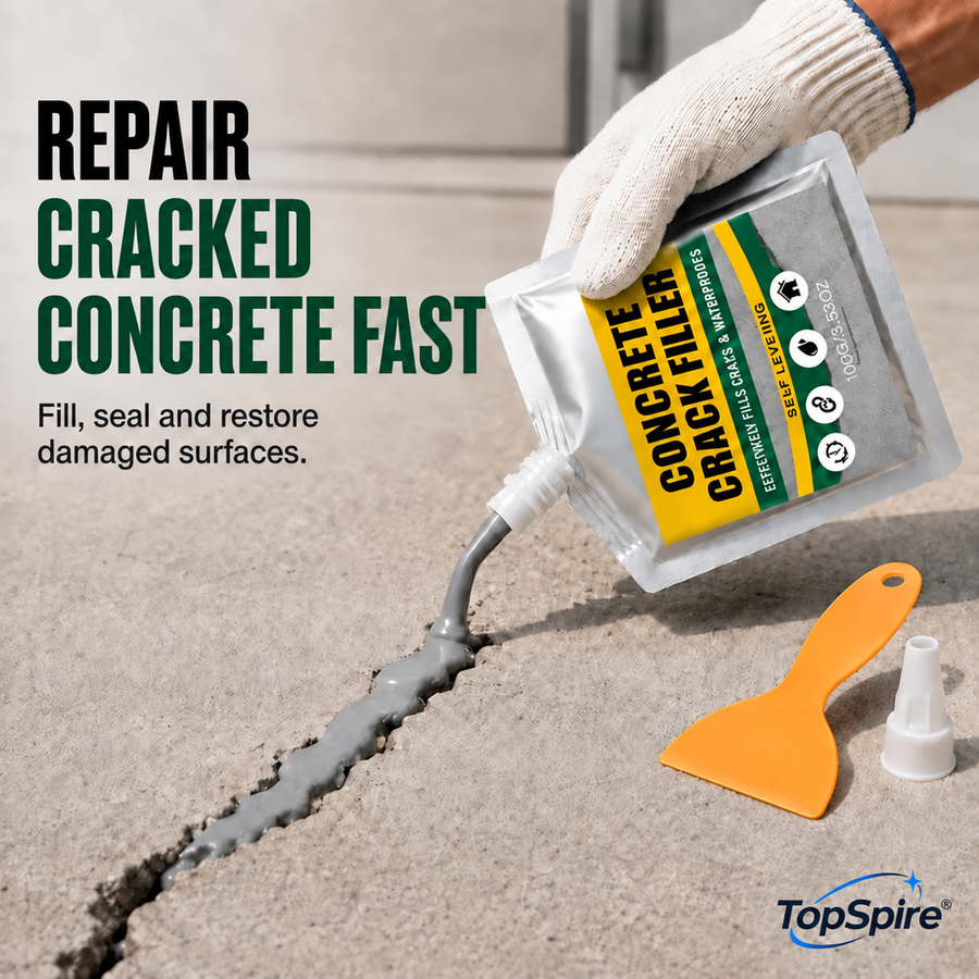🔥Last Day 50% OFF - TopSpire®🏠 Waterproof Concrete Crack Filler for Indoor & Outdoor Use