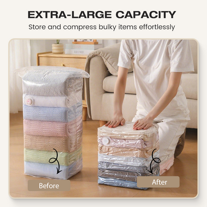 LAST DAY BUY 2 GET 1 FREE!!💞50K+ SOLD!🧳💨 No‑Pump Vacuum Storage Bags