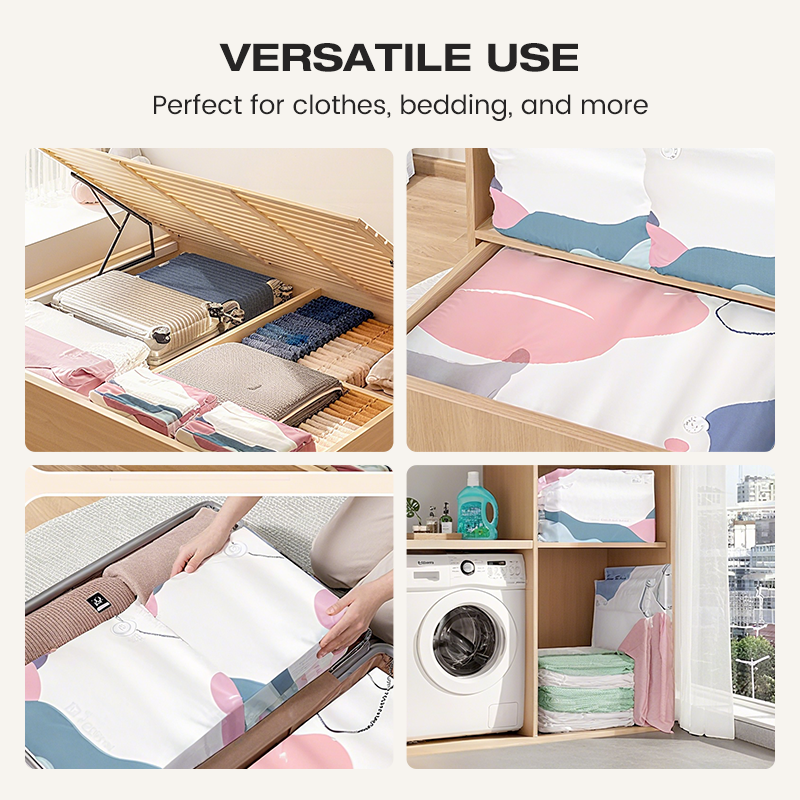 LAST DAY BUY 2 GET 1 FREE!!💞50K+ SOLD!🧳💨 No‑Pump Vacuum Storage Bags