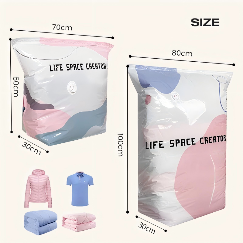 LAST DAY BUY 2 GET 1 FREE!!💞50K+ SOLD!🧳💨 No‑Pump Vacuum Storage Bags