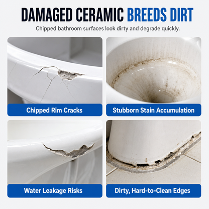 🔥White Toilet Porcelain Repair Cream