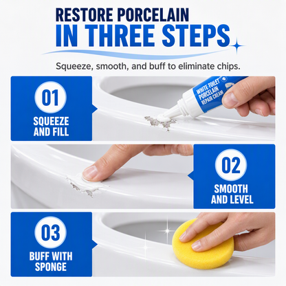 🔥White Toilet Porcelain Repair Cream